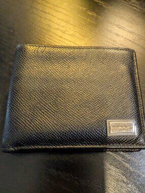 Black leather dolce and Gabbana wallet lightly used